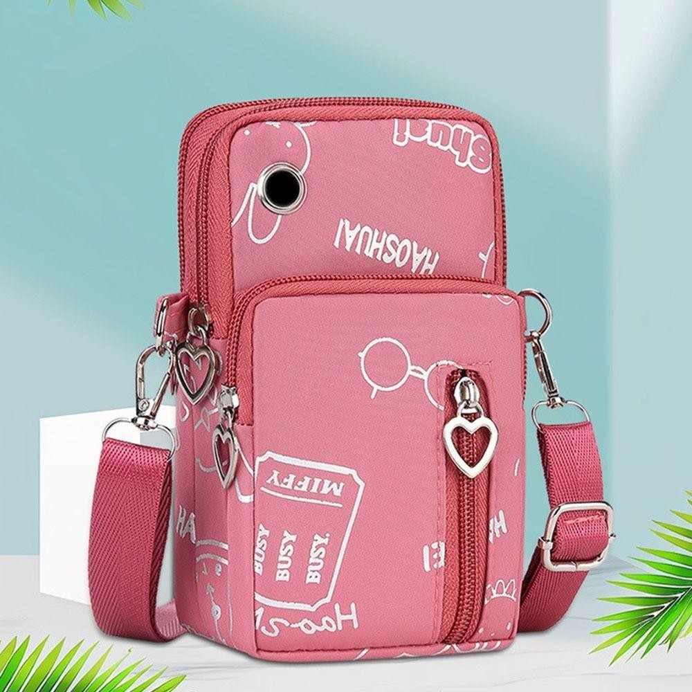 Witakey กระเป๋าสะพายไหล่ สะพายข้าง อเนกประสงค์ มีซิป ลายหัวใจ แฟชั่นฤดูร้อน - รูปที่ 5