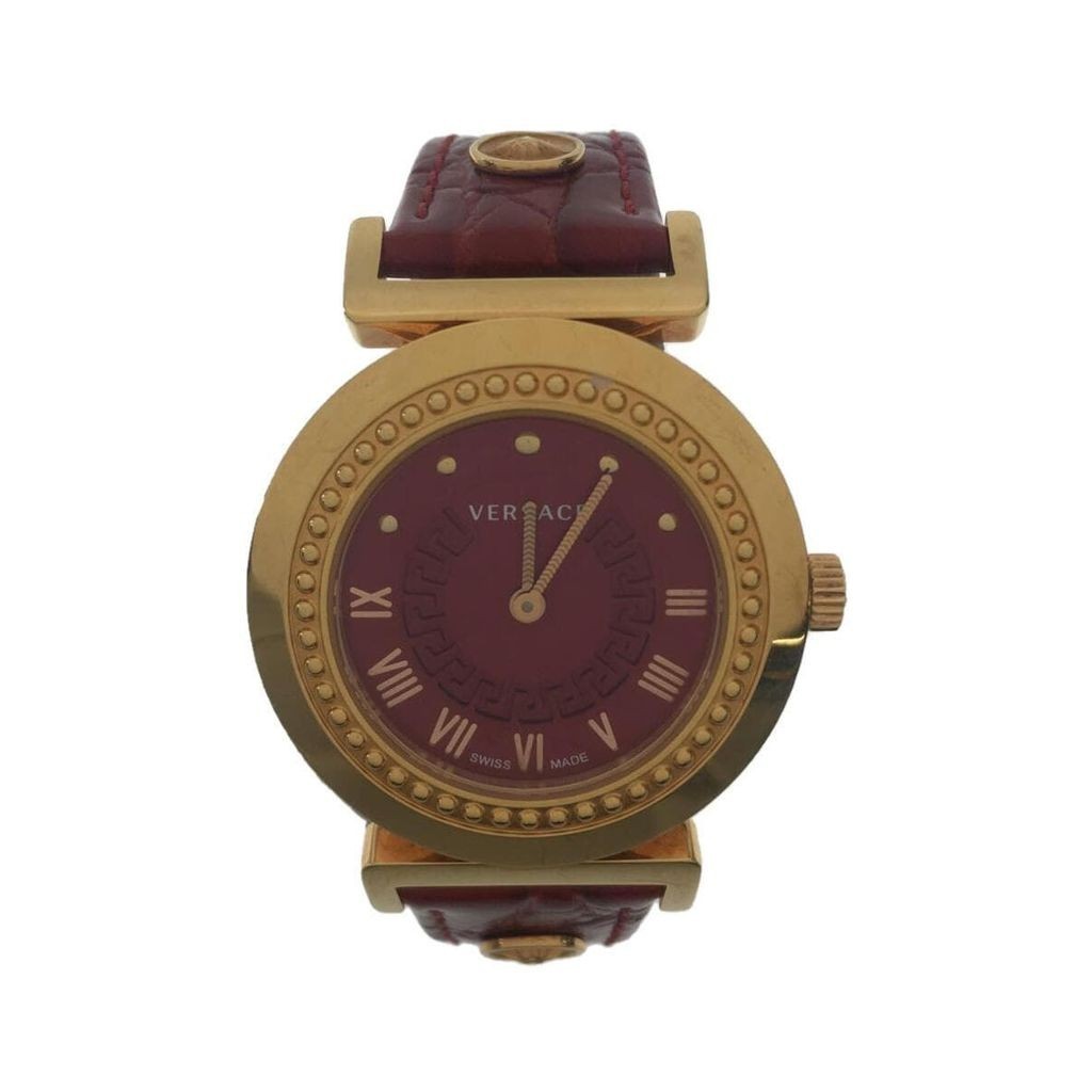 Versace Ace R Wrist Watch leather Women Direct from Japan Secondhand