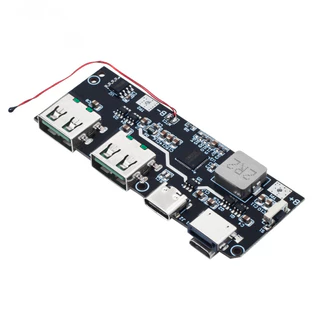 Qc4.0 QC3.0 LED Dual USB 5V 4.5A 22.5W Micro/Type-C USB 18650 ชาร์จโมดูลอุณหภูมิ/วงจรป้องกัน