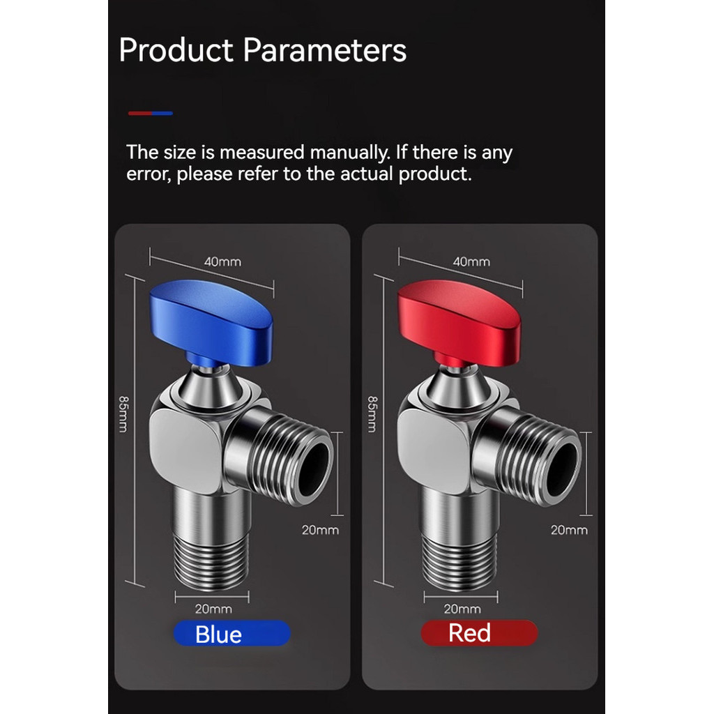 วาล์วหัวบอล ทองแดง ทรงสามเหลี่ยม ขนาดใหญ่ สําหรับเครื่องทําน้ําอุ่น - รูปที่ 7