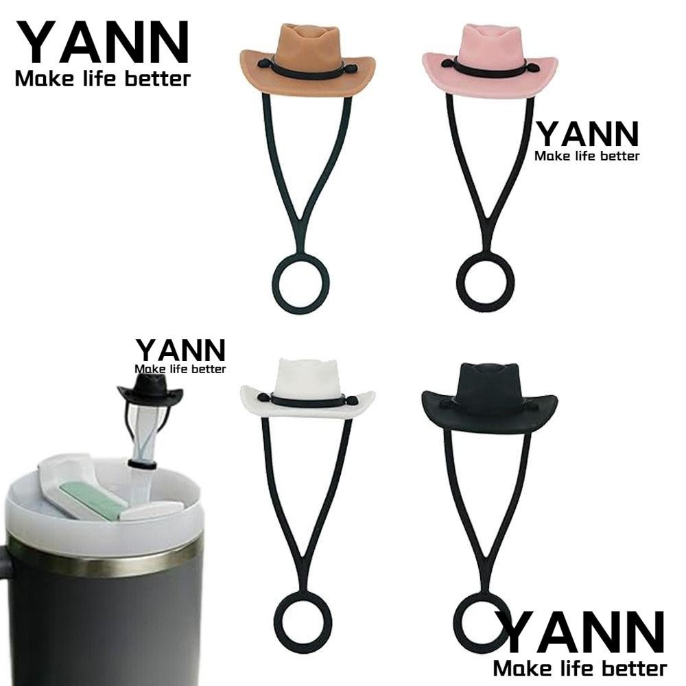 Yann1 ฝาครอบหลอดดูดน้ํา ซิลิโคน กันฝุ่น ใช้ซ้ําได้ 30 40 ออนซ์ อุปกรณ์เสริม สําหรับแก้วน้ํา 1 4 ชิ้น