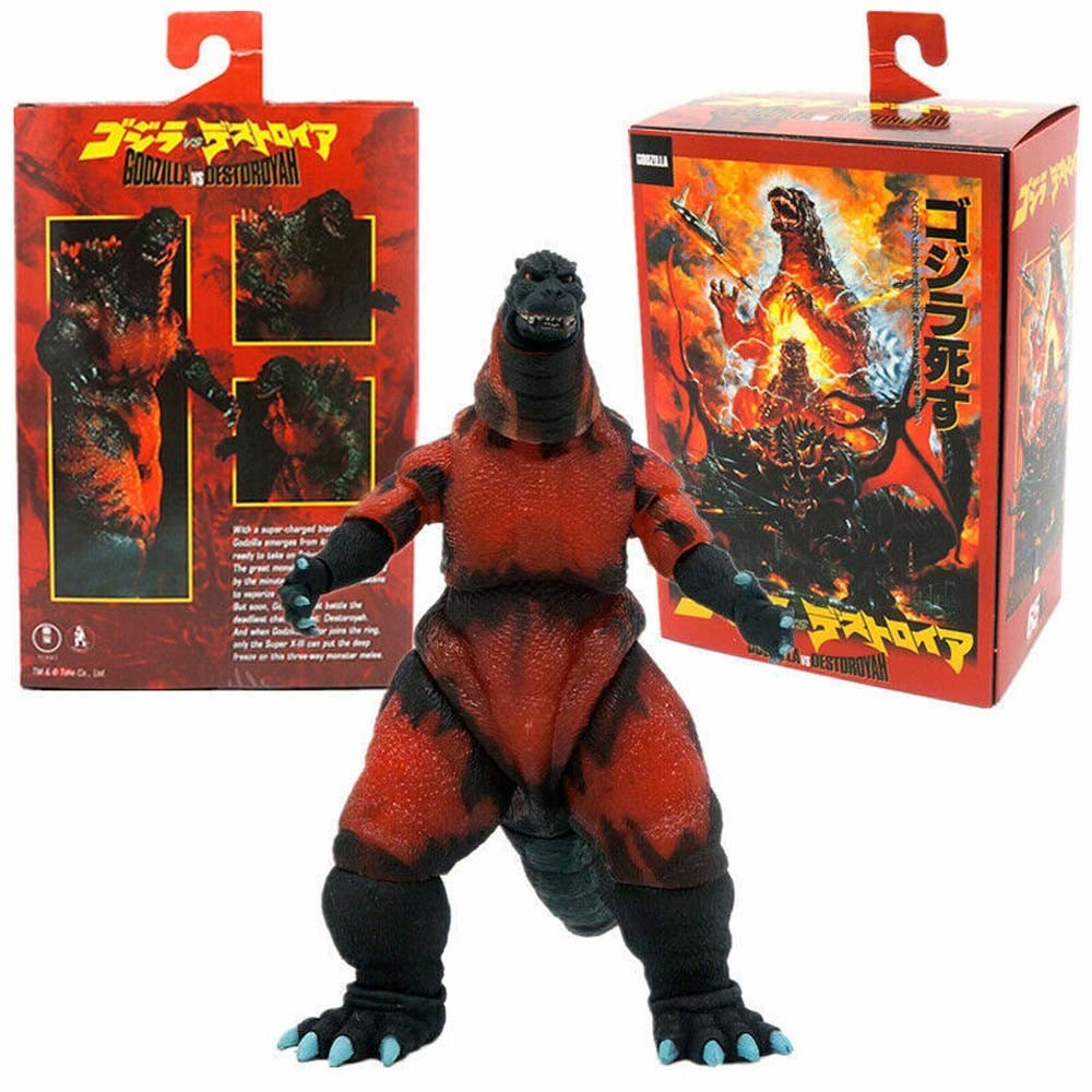 NECA Monster Burning Godzilla 1995 Movie Nuclear Jet Energy Ver PVC Action Figure Movable Joints Model Toy