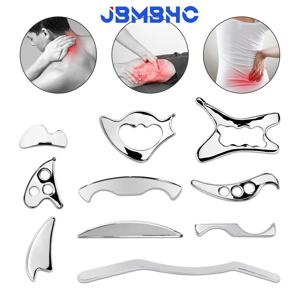Iastm มีดกัวซา สเตนเลส สําหรับนวดกล้ามเนื้อกายภาพบําบัด