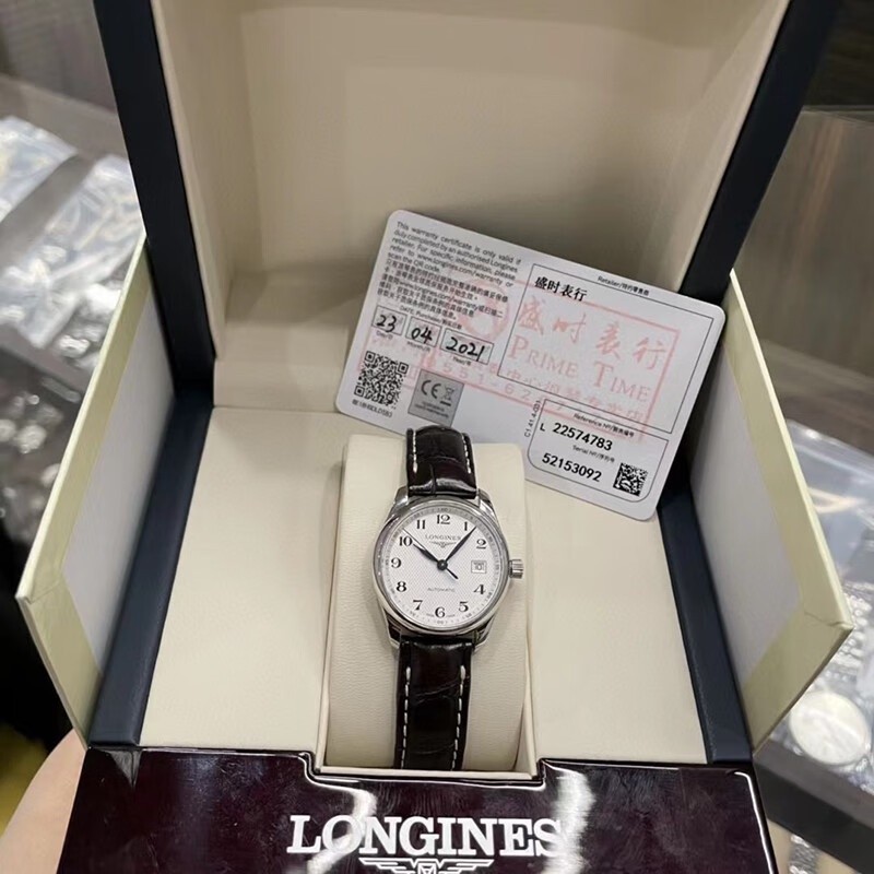 [พร้อมส่ง] 【มือสอง 95new 】 Longines/LONGINESThe Master นาฬิกาข้อมืออัตโนมัติ แฟชั่นสําหรับผู้หญิง