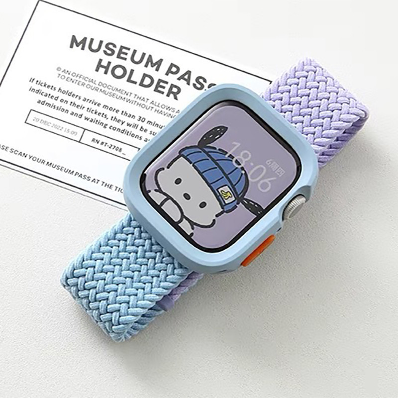 สำหรับ Apple Watch SE เคสป้องกันแบบเต็มแพ็คเกจ TPU Anti-DROP iWatch1/2/3 Frosted Feeling สีไล่ระดับสีเกราะป้องกัน - รูปที่ 2