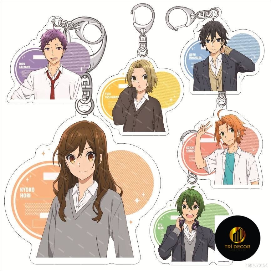 พวงกุญแจอะคริลิคพร้อมพิมพ์ Miyamura Izumi Hori Kyouko น่ารัก