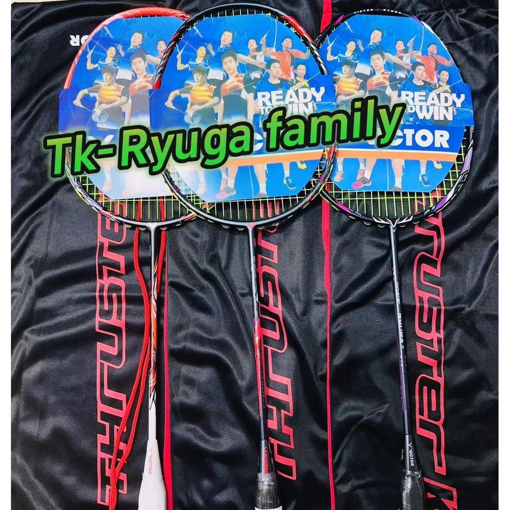 Tk-ryuga Family VICTOR TK Ryuga Metallic Ryuga II ไม้แบดมินตัน TK Ryuga Metallic Offensive Type Black Ryuga