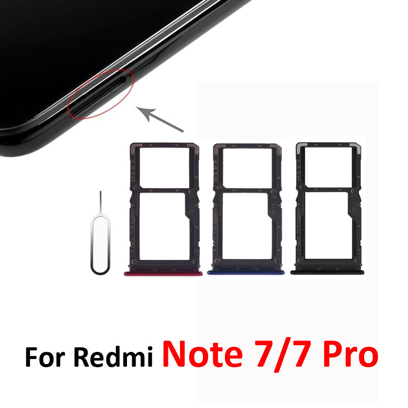 ถาดใส่ซิมการ์ด Micro SD สําหรับ Xiaomi Redmi Note 7 Xiaomi Note 7 Pro
