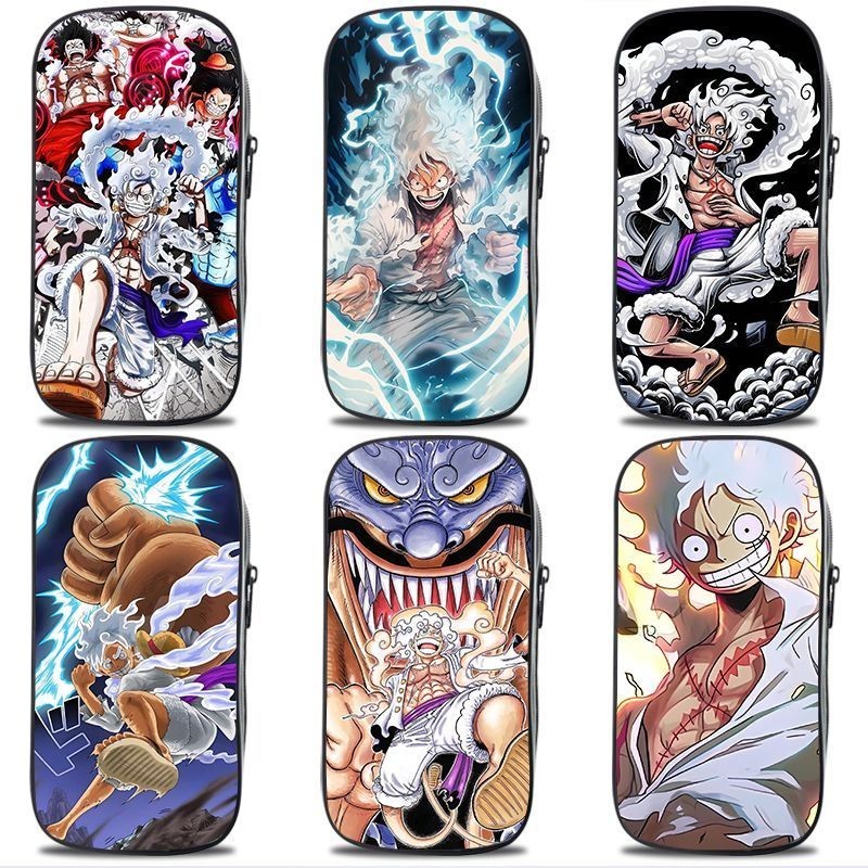 กระเป๋าดินสอ ขนาดใหญ่ จุของได้เยอะ ลายวันพีช Nika Luffy Merchandise สุดเท่ สําหรับนักเรียนประถม