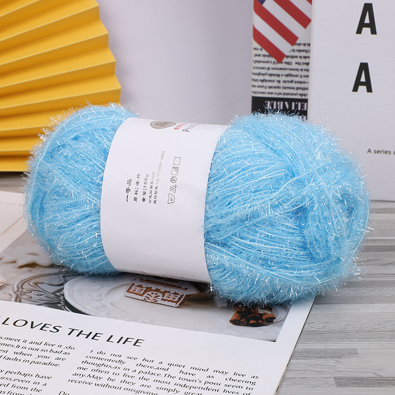 ไหมพรมอะคริลิค 50 กรัม 100 ม. ต่อม้วน สําหรับถักไหมพรม ผ้าพันคอ หมวก แฮนด์เมด DIY - รูปที่ 7