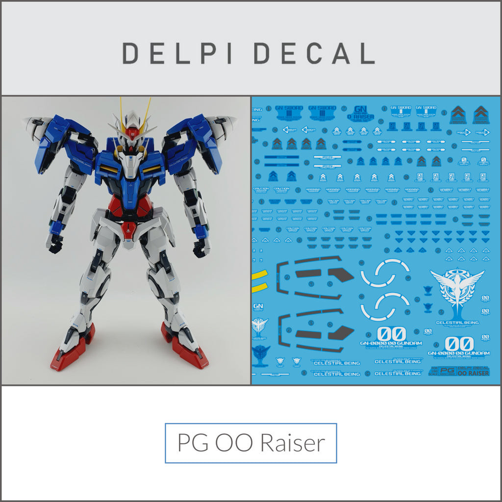 Delpi Water Decal (ดีคอลน้ำ) PG OO Raiser Gundam