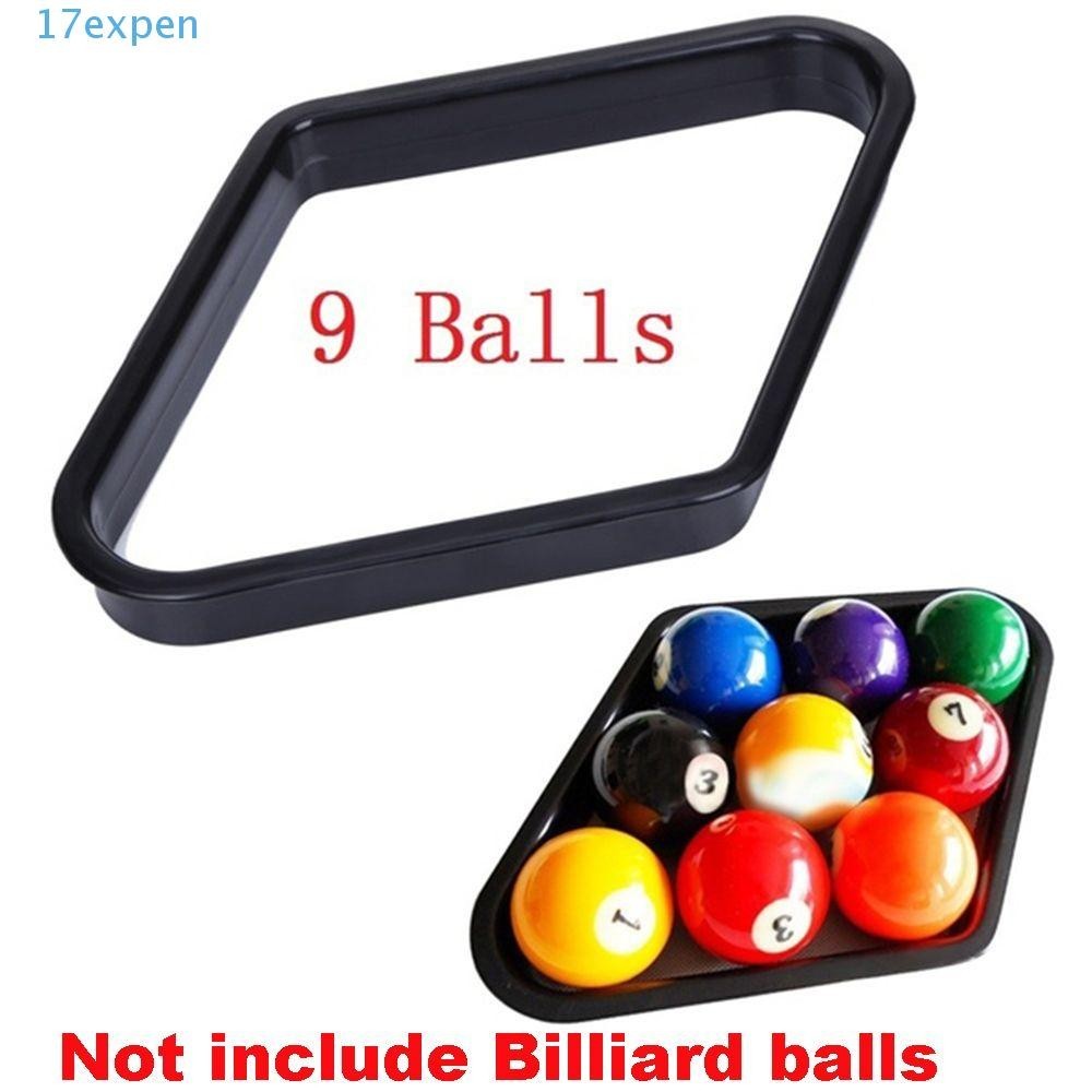EXPEN ชั้นวางบิลเลียด สีดํา 9 Ball 15 Ball Triangle Frame