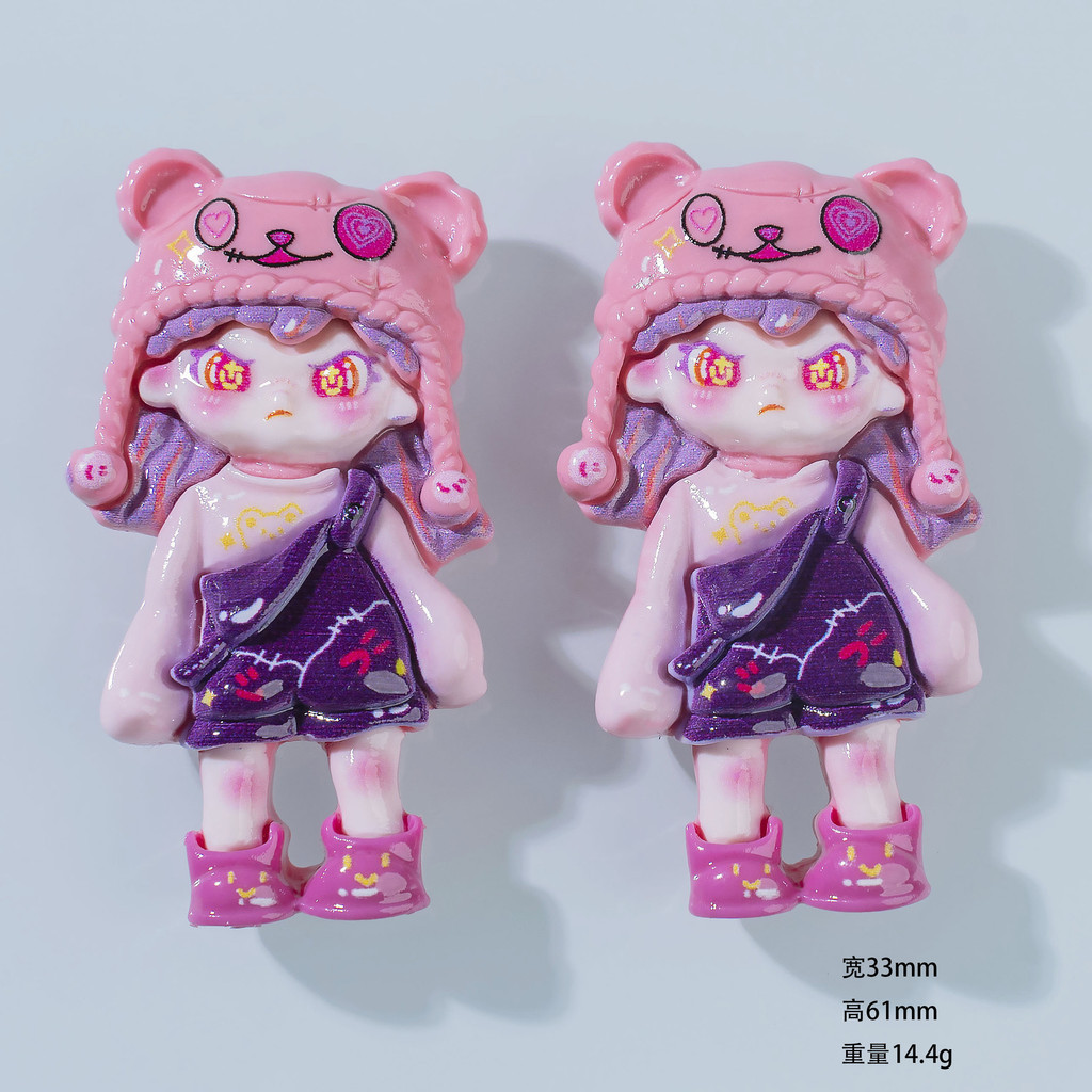 [17 #] จี้เรซิ่น รูปหมู Dora Cross-Dressing สําหรับตกแต่งเคสโทรศัพท์มือถือ รองเท้า diy ZQ