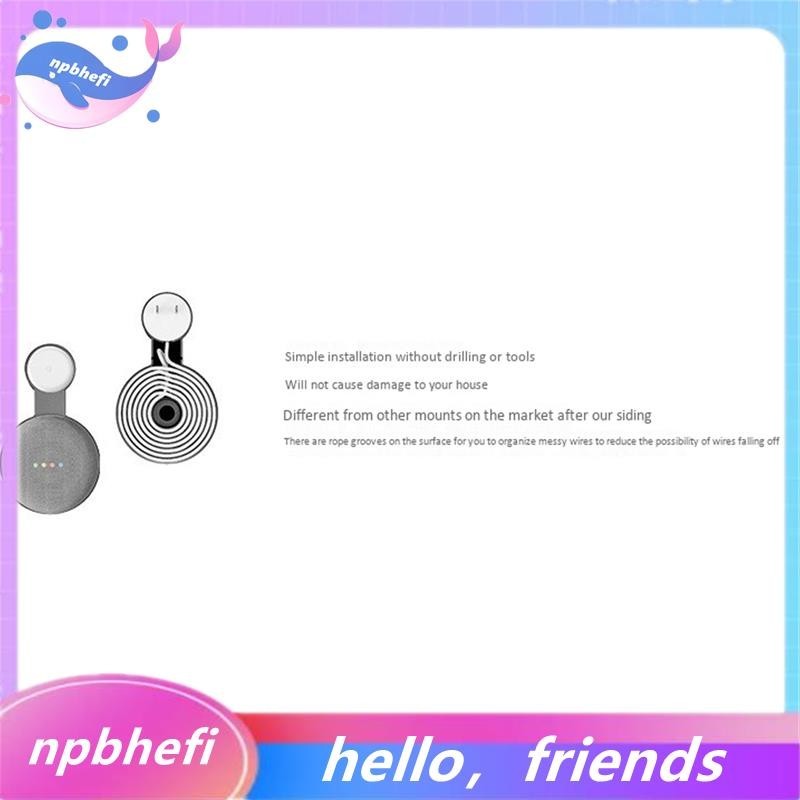 [npbhefi] ซ็อกเก็ตแขวนผนัง สําหรับ Google Audio Google Nest Mini