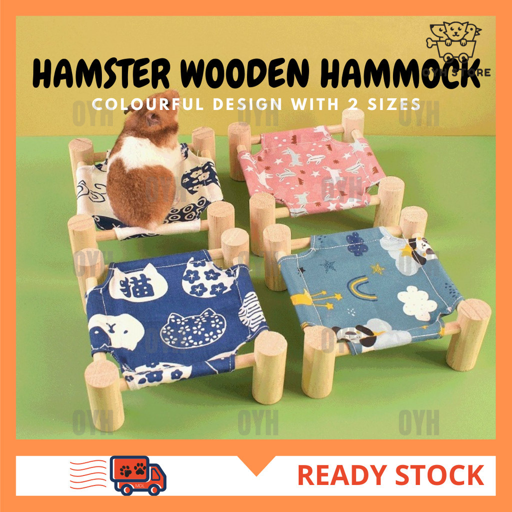 การจัดส่งในพื้นที่-SUMMER BREATHABLE HAMSTER WOODEN HAMMOCK HAMSTER BED SUGAR GLIDER HAMSTER ACCESSO