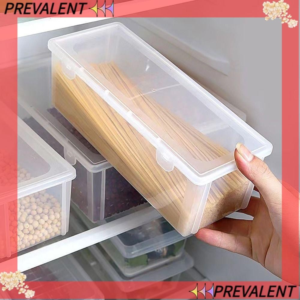 Preva กล่องพลาสติกใส ทรงสี่เหลี่ยม พร้อมฝาปิด สําหรับใส่จัดเก็บเครื่องเทศ ก๋วยเตี๋ยว ในตู้เย็น 1 ชิ้น
