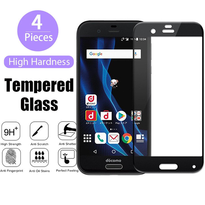 ฟิล์มกระจกนิรภัยสําหรับ Sharp Aquos R SH-03J SHV39 605SH ป้องกันหน้าจอป้องกัน 9D Anti-Burst โทรศัพท์