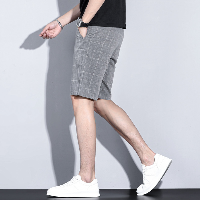 กางเกงขาสั้นลําลอง ลายทาง  แห้งเร็ว กางเกงขาสั้น เอวยางยืดคุณภาพดีและราคาถูก ฟรีไซร์ เอว 28-44 นิ้ว