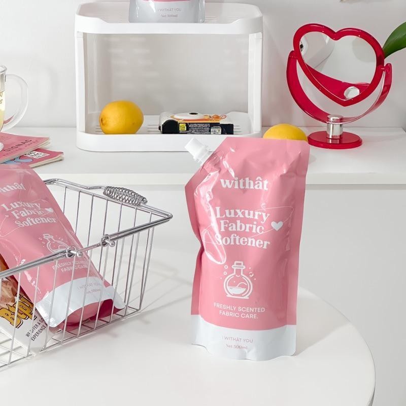 พร้อมส่ง น้ำยาปรับผ้านุ่ม Withat สูตรเข้มข้น สูตรผ้าหอม ปรับผ้านุ่ม 3 ลิตร - 2