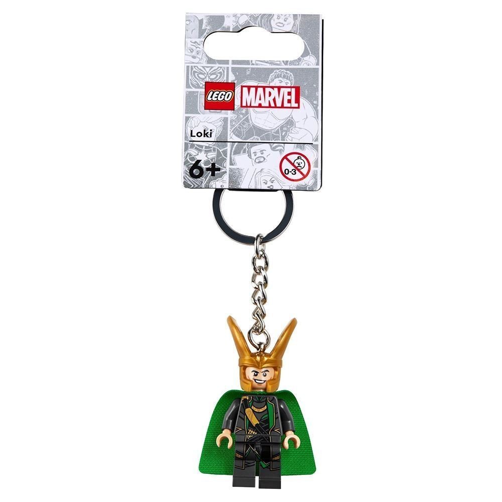 Lego พวงกุญแจฟิกเกอร์ Marvel Super Heroes Loki Minifigure 854294