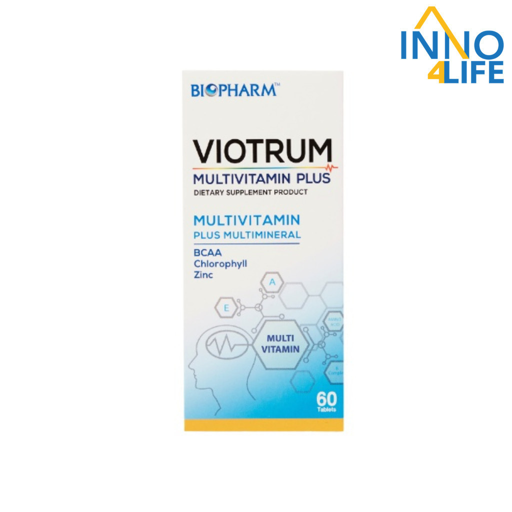 BIOPHARM Viotrum Multivitamin Plus ไวโอทรัม มัลติวิตามิน พลัส ขนาด 60 เม็ด [inno]