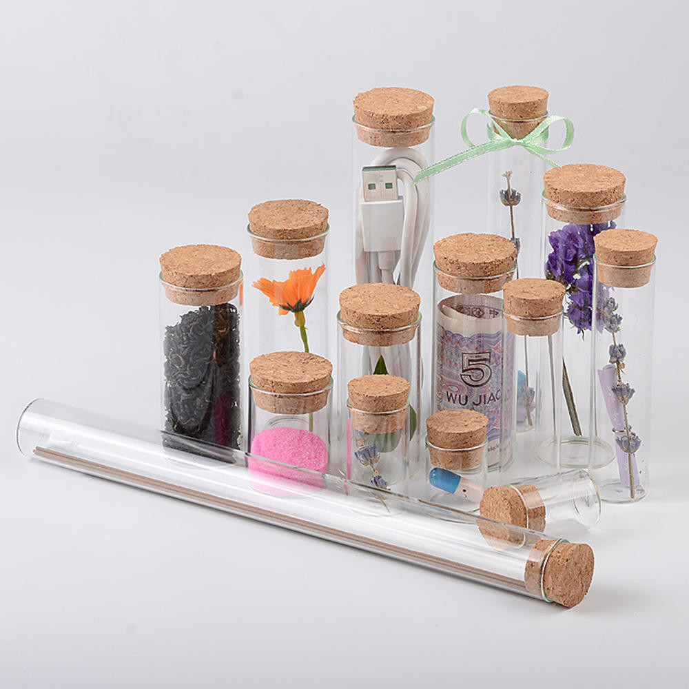 【 สต ๊ อกพร ้ อม 】 1PCS 5ML-30ML ปากตรงขวดหลอดแก ้ วใสพร ้ อมจุกจุกจุกไม ้ ก ๊ อกซีลที ่ ดีสําหรับการจัดเก ็ บขนมเกลืออาบน ้ ําการทดลองทางวิทยาศาสตร ์ และการขยายพันธุ ์ พืช