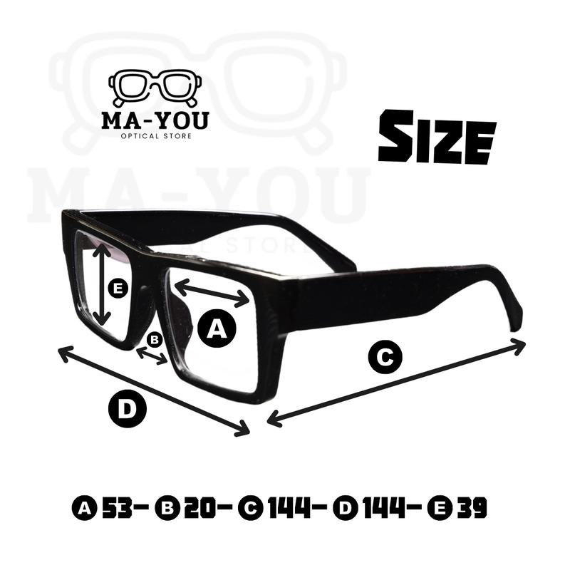 แว่นสายตายาว แว่นตาสงกรานต์ เลนส์2ชั้นAUTO รุ่น ฮิปตัน เลนส์ออกแดดเปลี่ยนสีเทาดำ
