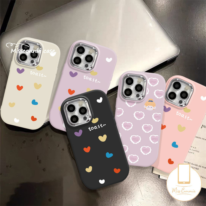 เคสโทรศัพท์มือถือแฟชั่น ลายหัวใจ สีแคนดี้ สําหรับ Redmi 12C 13C 12 9 9T 10C 9A 9C 10A Note 11 13 10s 10 12 9 11s Pro Max Mi 11 Lite Poco M6 Pro X6 X3 Pro X3 ปกอ่อน