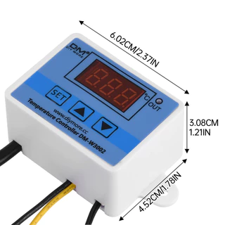 XH-W3002 AC 110-220V อุปกรณ์เทอร์โมมิเตอร์ดิจิตอลสําหรับควบคุมอุณหภูมิมีไฟ รุ่นอัพเกรดพร้อมปลั๊ก