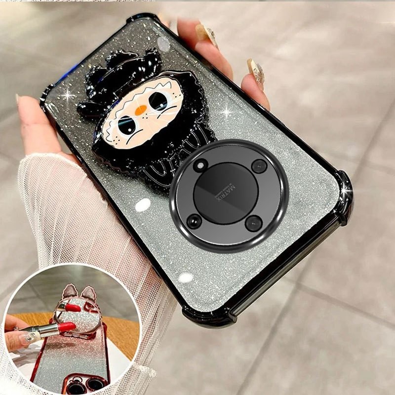 กันกระแทกcase สําหรับ Honor X9A X9B X9 Loubu วงเล็บหรูหราไฟฟ้าไล่ระดับสีแฟลชผงออกแบบใหม่เคสโทรศัพท์ SJSFDD09
