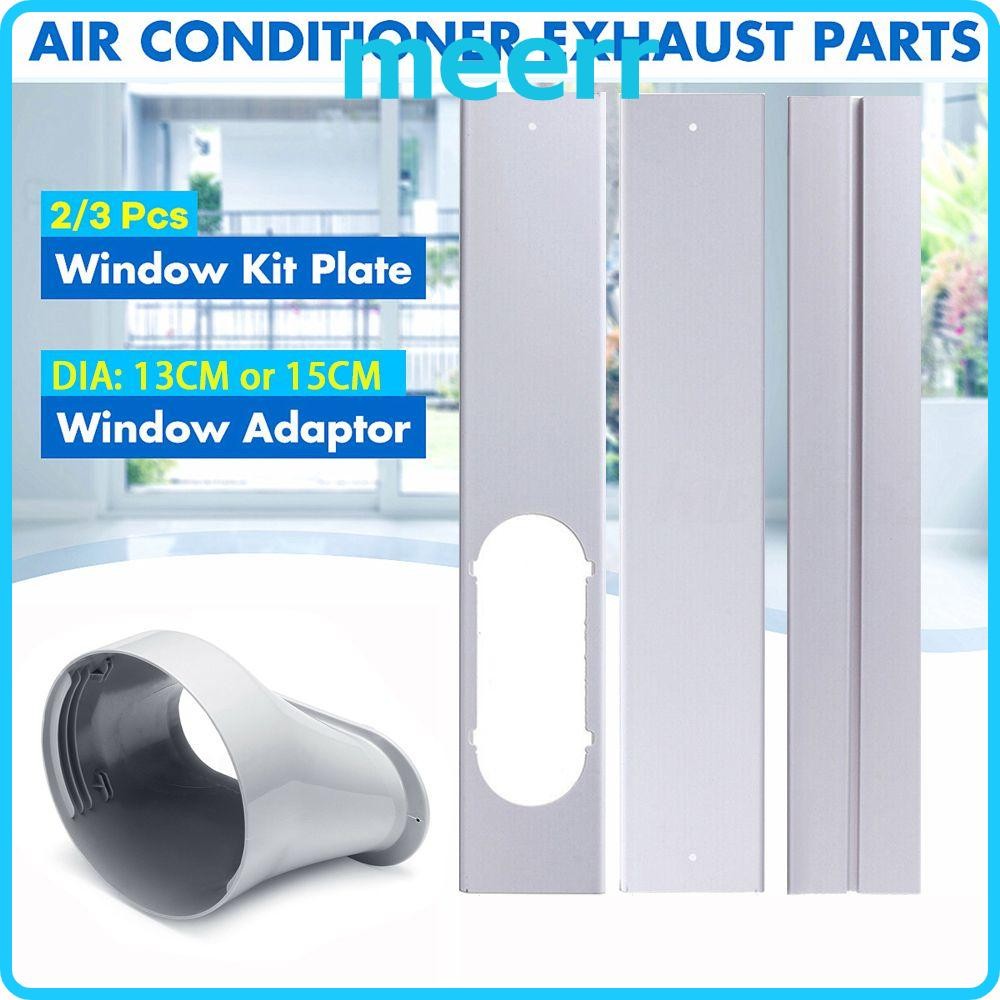 Meerr 2/3 ชิ้นหน้าต่างชุดแผ่นสไลด์อุปกรณ์เสริมเครื่องปรับอากาศแบบปรับได้ Wind Shield