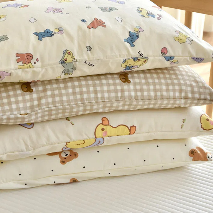 หมอนเด็กผ้าฝ้ายออร์แกนิกสําหรับทารกแรกเกิด | หมอนทารกที่ไม่ก่อให้เกิดภูมิแพ้และระบายอากาศได้ดี | ฝาครอบเครื่องซักผ้า (ได้รับการรับรอง A-Class) - รูปที่ 2