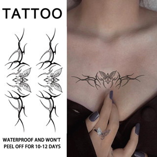 ซูคบัส ชั่วคราวสักสติ๊กเกอร์กันน้ําติดทนนานกึ่งถาวรสมุนไพรสั…