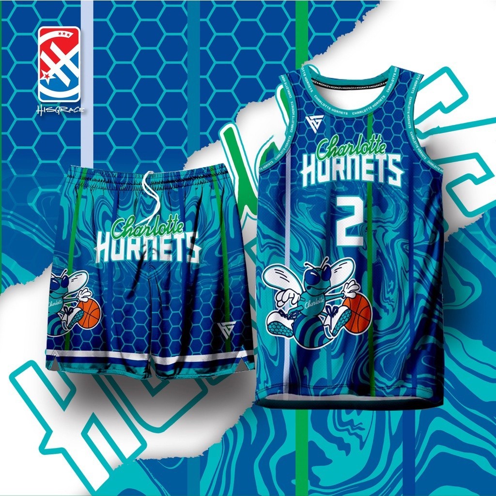 2025 CHARLOTTE HORNETS x HG CONCEPT JERSEY Full Sublimation 3D Vest Summer Basketball Jersey Set