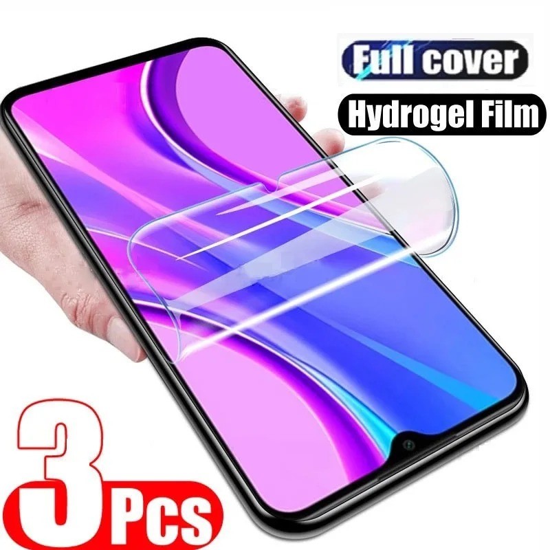 3 ชิ้น 999D HD Clear Soft Hydrogel ฟิล์มสําหรับ Xiaomi Poco F6 F5 F4 F3 F2 C75 C65 C61 C55 C51 C50 C