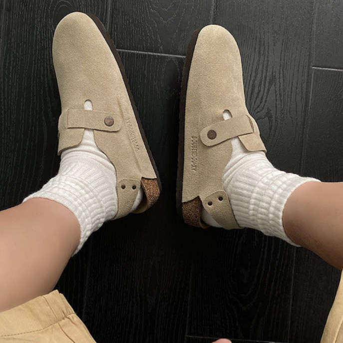 Birken Boston Shoes รองเท้าแตะไม้ก๊อกลําลองสําหรับผู้ชายและผู้หญิง