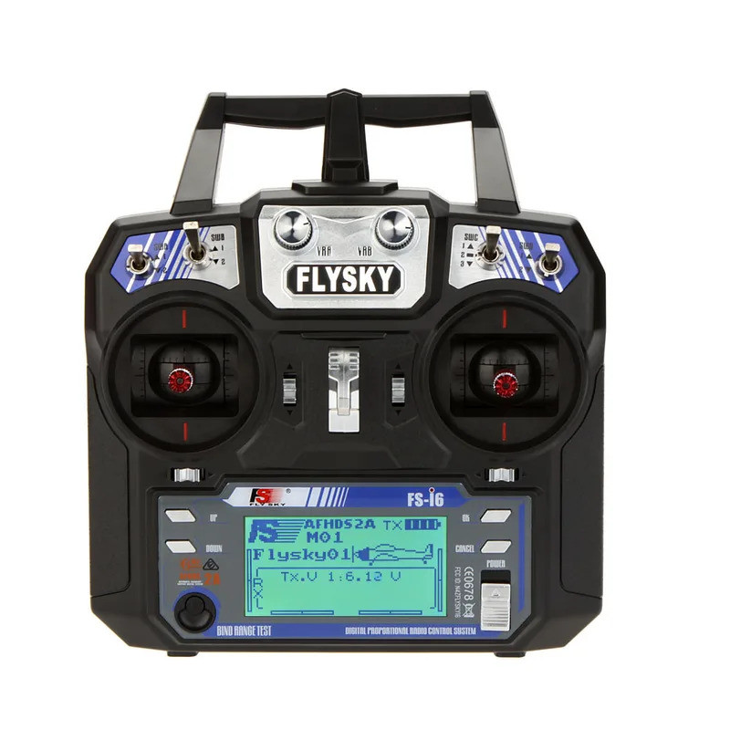 ระบบวิทยุ Flysky FS-i6 AFHDS 2A 2.4GHz 6CH เครื่องส่งสัญญาณ รีโมทคอนโทรลสำหรับเฮลิคอปเตอร์ RC เครื่อ