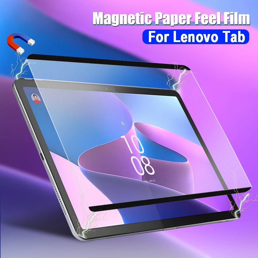 แม่เหล็กเช่นกระดาษป้องกันหน้าจอสําหรับ Lenovo Idea Tab Pro 12.7 2025 Xiaoxin Pad Pro 12.7 TB373FU TB375FC ฟิล์มหน้าจอแบบใช้ซ้ําได้
