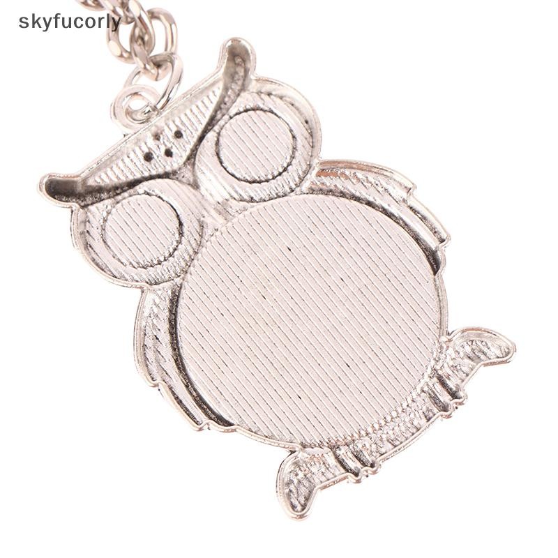 [SKY] Blue Evil Eye Owl Lucky Charm พวงกุญแจรถจี้กุญแจรถสัตว์แฟชั่นพวงกุญแจผู้ถือกระเป๋าอุปกรณ์เสริมเครื่องประดับ VN