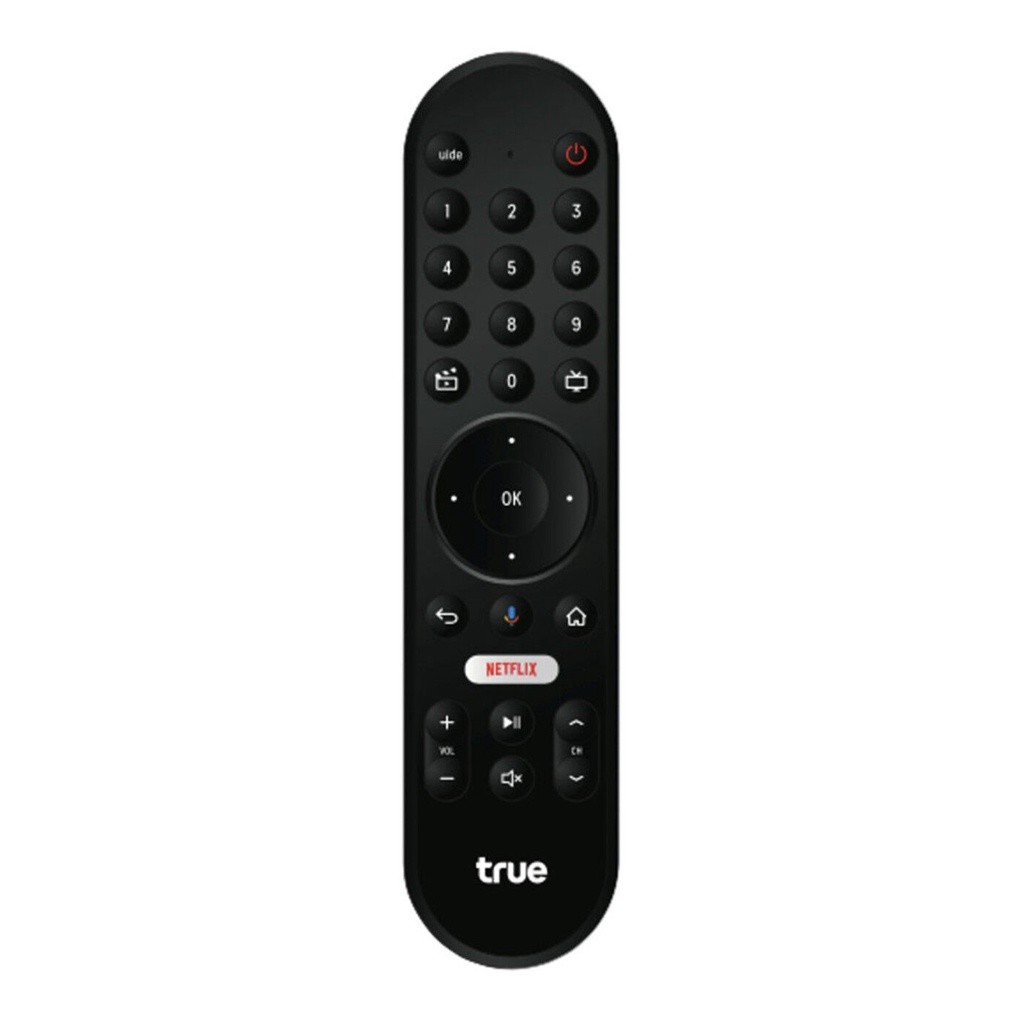 รีโมททีวี TrueID TrueID ฟรีแบตเตอรี่ รีโมททีวี TrueID พร้อมปุ่ม Netflix, ปุ่มคําสั่งเสียง, Google As