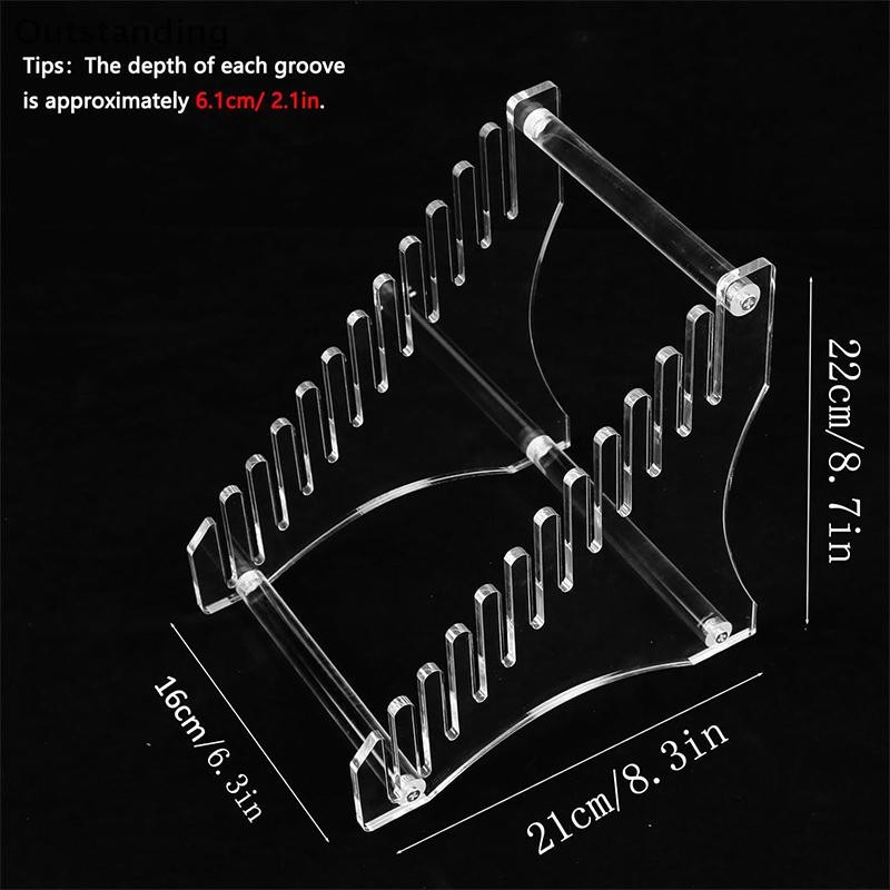 ผู้ถือแผ่นเสียงไวนิลใสที่โดดเด่นชั้นเก็บบันทึกไวนิลอเนกประสงค์ชั้นวางจอแสดงผลอะคริลิยืนการจัดเก็บสําหรับ12อัลบั้มใหม่