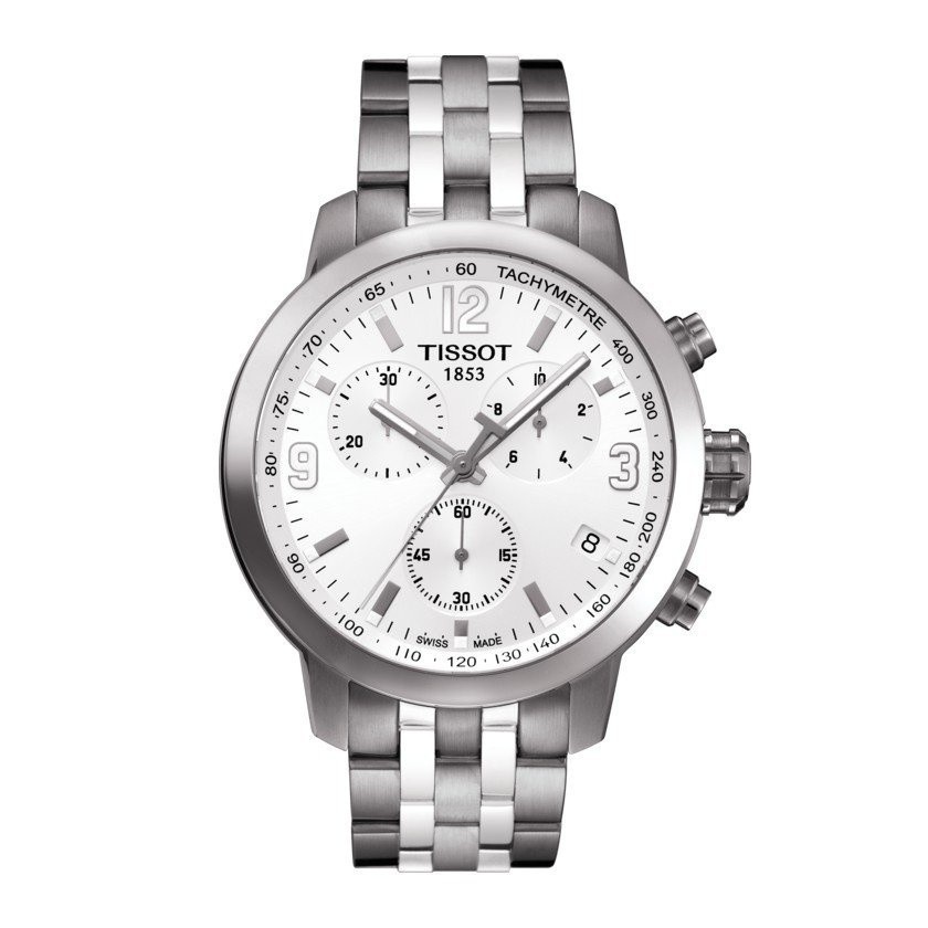 Originalmen Watch tissot prc 200 Chronograph T055.417.11.017.00 นาฬิกาข้อมือ สําหรับผู้ชาย