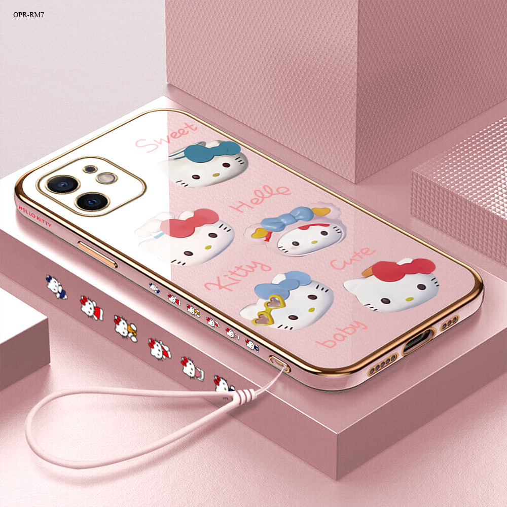 Realme 7 7i 6 6i 5 5S 5i 2 Pro 5G เคสเรียวมี สำหรับ Electroplating TPU Case Cartoon Cartoon Anime Cats TPU เคสโทรศัพท์
