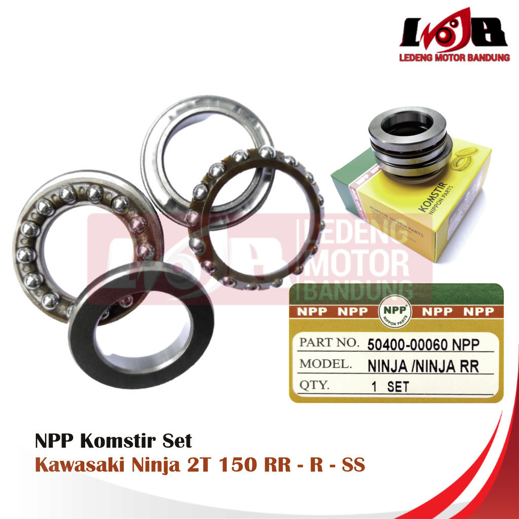 NPP คอพวงมาลัย Kawasaki Ninja 150 R RR SS เก่า 2-Stroke Bearing Set ด้านล่างด้านบน