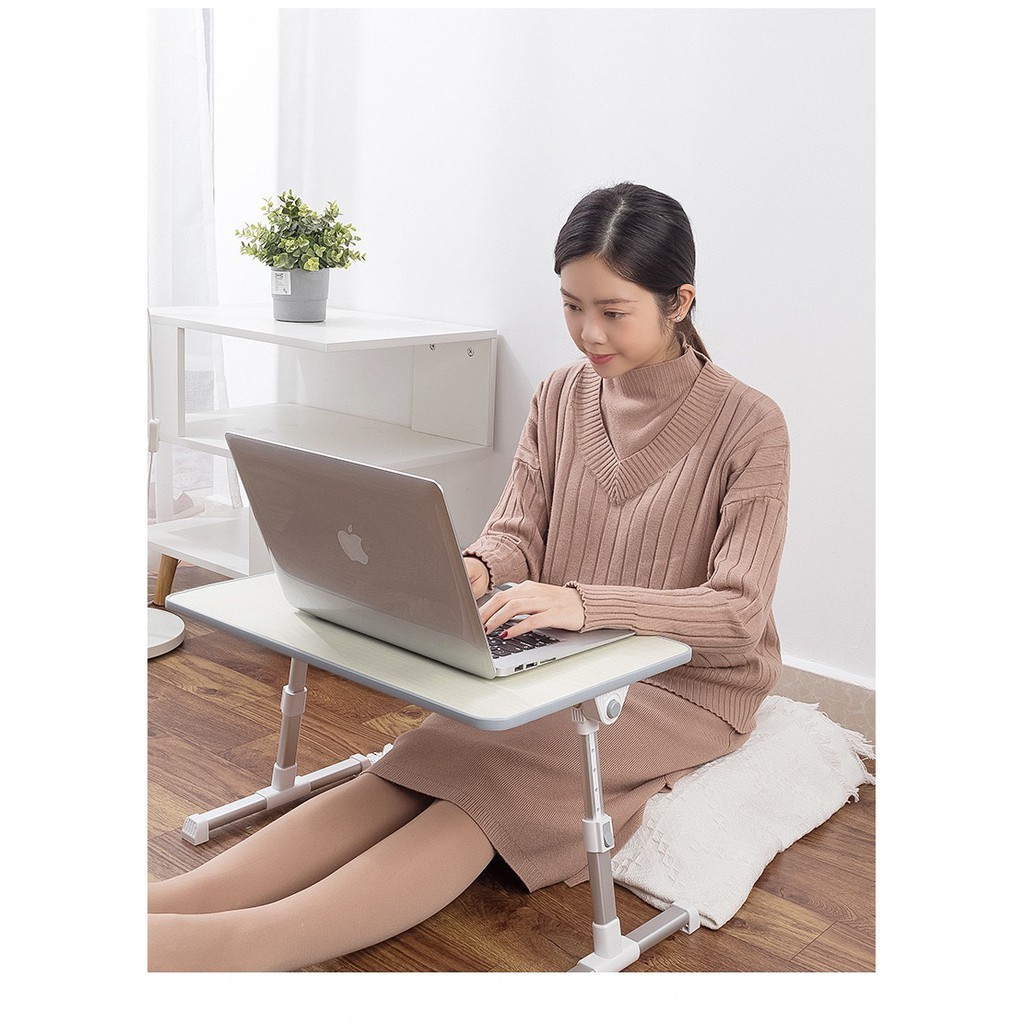 Multifuntional Laptop Table โต๊ะคอมพิวเตอร์แล็ปท๊อป อเนกประสงค์ โต๊ะวางโน๊ตบุ๊ค พับได้ ปรับสูงต่ำได้