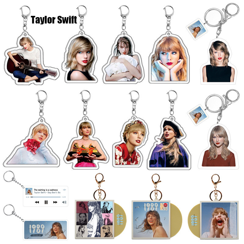Taylor Swift Music Album 1989 Taylor'Sversion พวงกุญแจ จี้อะคริลิค สําหรับตกแต่งกระเป๋าเป้สะพายหลัง