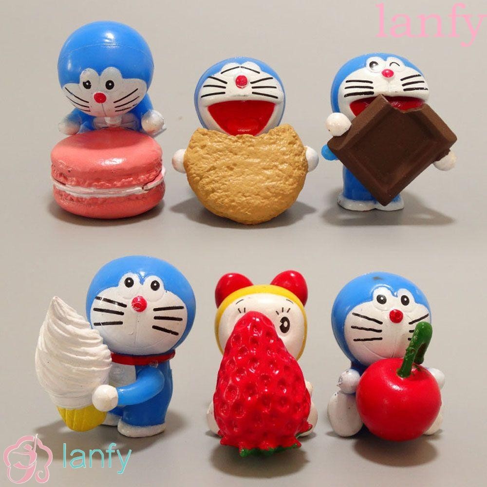 Lanfy ฟิกเกอร์ Doraemon|โมเดลตุ๊กตาจิ๋ว ของเล่นสําหรับเด็ก