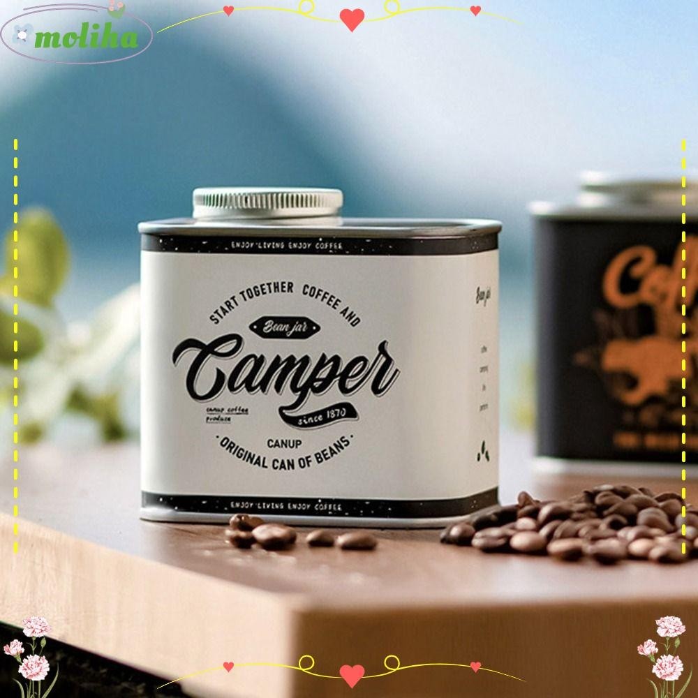 Moliha กระปุกเก็บเมล็ดกาแฟ น้ําหนักเบา เกรดอาหาร ขนาด 150 กรัม สําหรับตั้งแคมป์กลางแจ้ง