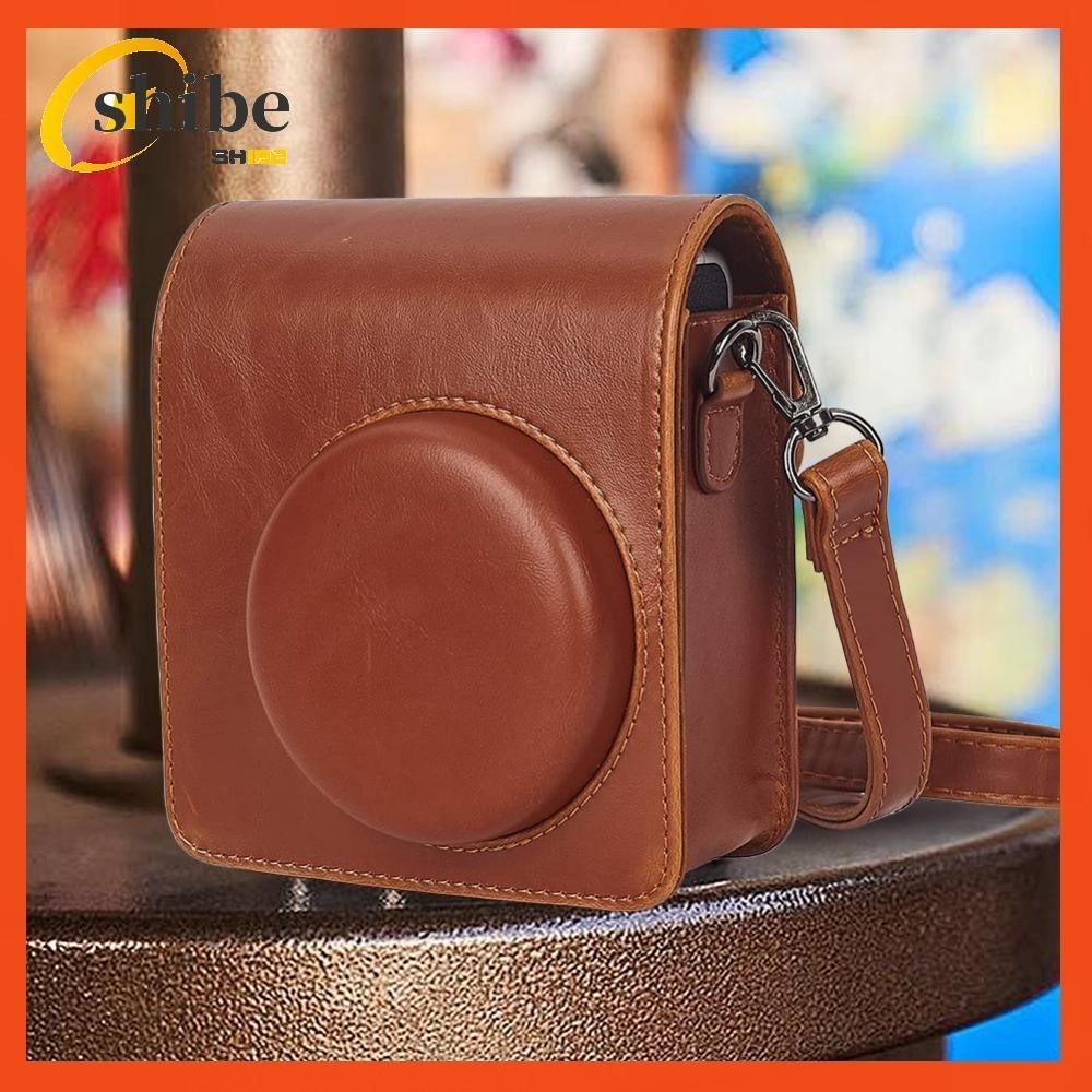[shibell01.th] เคสกระเป๋าใส่กล้อง หนัง PU กันรอยขีดข่วน สําหรับ Instax Mini 40