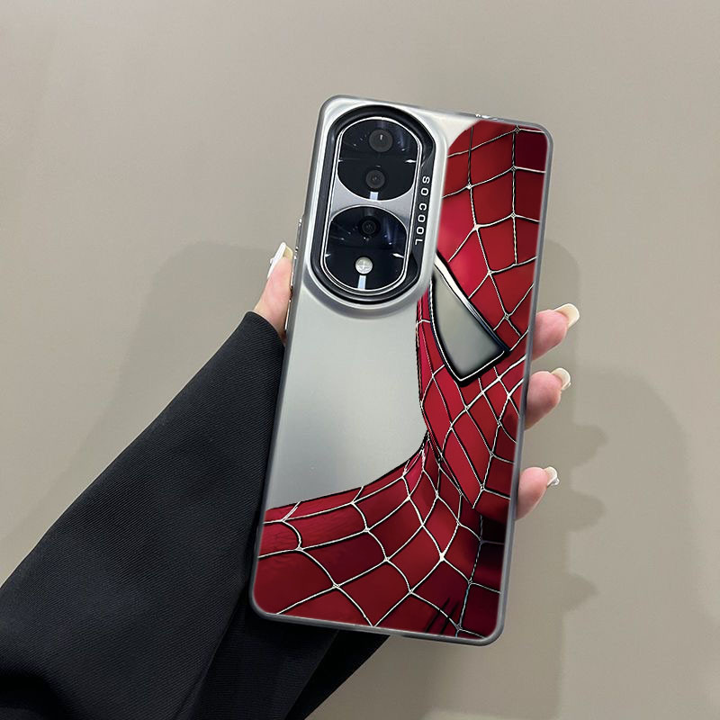 เคส Honor 90 5G โทรศัพท์มือถือแบบแข็ง ผิวด้าน กันกระแทก ลายสไปเดอร์แมน พร้อมตัวป้องกันเลนส์กล้อง หลากสี สําหรับ